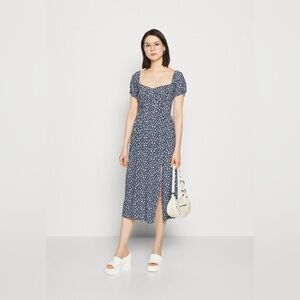 HOLLISTER Ruched Waist Midi Dress, Size XXL